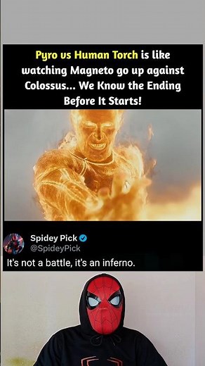 Pyro vs Human Torch: We Know the Ending Before It Even Starts😂 #movie #shorts