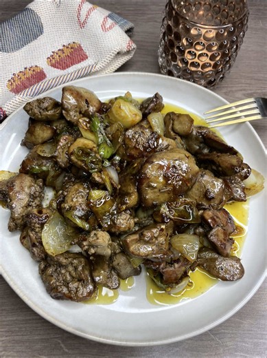 كبدة دجاج بدون زفارة بطريقة جديدة