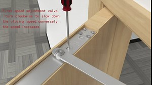 Hidden Door Closer - Simple Automatic Door Closer Stays Open Or Closed - Strong and Durable Aluminum Silent Door Closer Door Stopper - Placed in The Door Frame