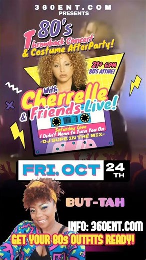 Cherrelle 80s Throwback Concert Fri Oct. 24th