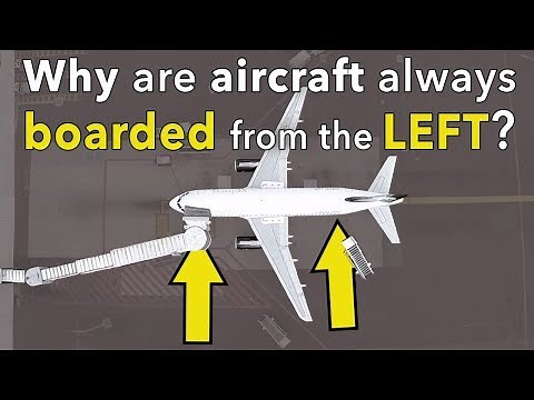 Why are aircraft boarded from the left side?