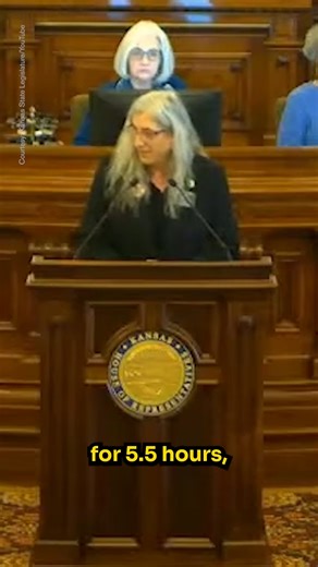 Say it with us: Everyone deserves basic decency and respect. Rep. Abi Boatman delivered a powerful message to the Kansas House of Representatives emphasizing the inhumane nature of the “Bathroom Bounty” bill that targets trans Kansans. It’s time to join the fight — stop cruel attacks on our community: hrc.im/volunteer | Human Rights Campaign