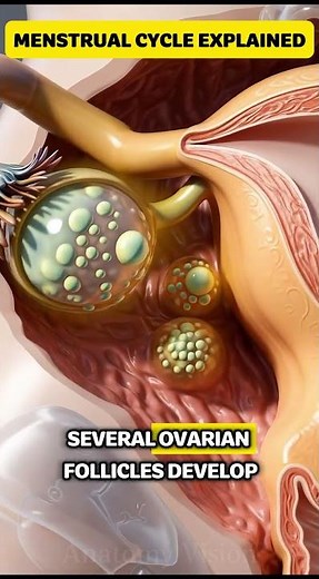 Menstrual Cycle Explained in 3D | Female Reproductive System