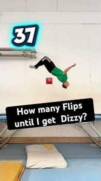 How many Flips until I get dizzy? 😵‍💫😂 #parkour