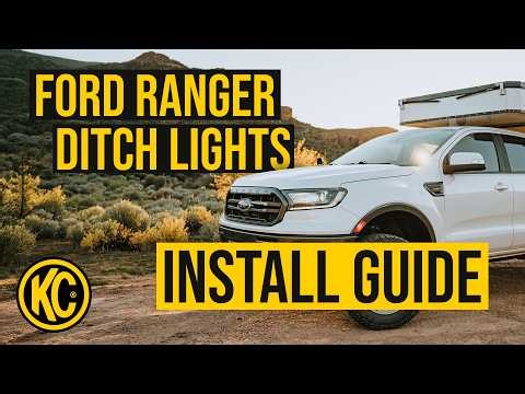 How to Install Ditch Lights on a 2019–2023 Ford Ranger (Step-by-Step)