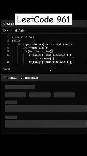 LeetCode 961. N-Repeated Element in Size 2N Array | POTD 02/01/26 #dsa #leetcode #coding