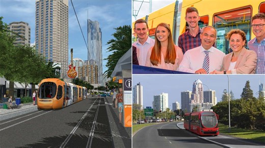 ‘Supertrams’ to rapid buses: Gold Coast’s 30-year transport saga