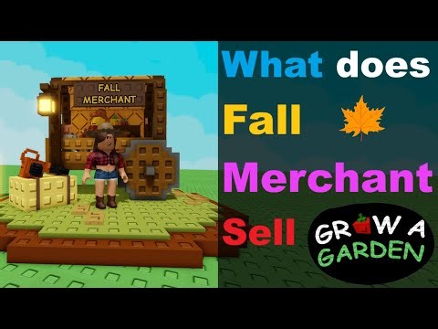What does Fall Merchant sell in Grow A Garden #roblox #growagarden