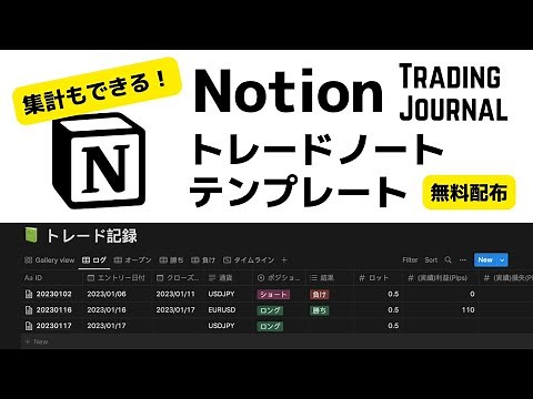 Notion Trading Journal Template to Elevate Your Trading Skills(Subtitles)