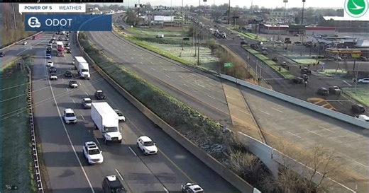 Icy conditions and accidents on freeways this morning