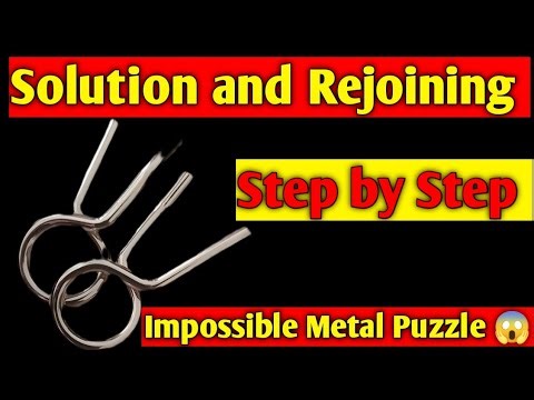Impossible R Metal Puzzle Solution | Rejoining Trick...