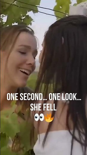 One second… one look… she fell 👀🔥. Soft Romantic Energy 💋 #wlw #lesbiankissing