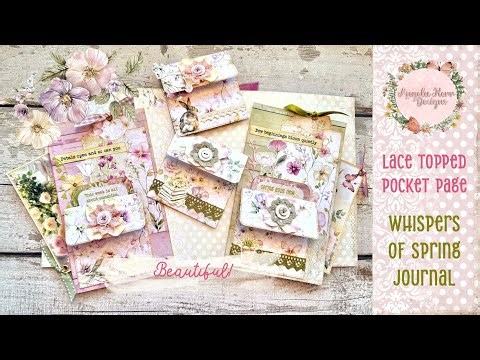 Come and Create these BEAUTIFUL Lacy Pocket Pages!