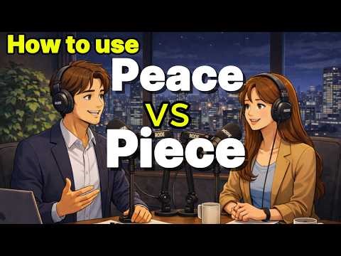 Stop Confusing PEACE and PIECE! | Easy English Vocabulary & Conversation Practice