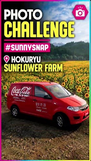 Sunny Snap Photo Challenge Location! 🌻 Hokuryu Sunflower Farm | Forza Horizon 6 Series 4 Summer