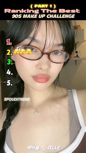 Ranking The Best 90s Make Up Challange ✨🫠(part 1) #shorts #tiktokviral