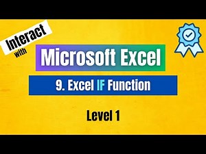9.Excel IF Function