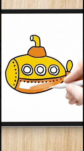 ¿Cómo Dibujar un SUBMARINO? 🌊🛳️ Dibujo de un SUBMARINO Paso a Paso 🛥️