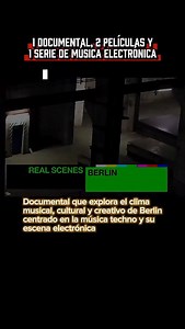 1 documental: Real Scenes Berlin 2 peliculas: It's all gone Pete Tong y Groove y 1 serie: La Ruta Todas tienen la música electrónica en sus tramas.. ¿Las conocias? 🤔 ¿Tienes otra para recomendar?🗣 #musicaelectronica #house #techno | Dimartin Music