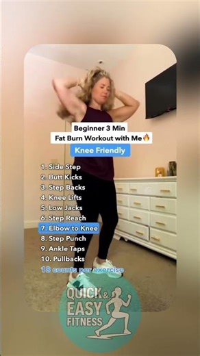 Knee Friendly Cardio for Beginners ✨ #weightloss