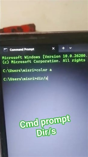 cmd prompt dir/s Dos disk operating system #computer
