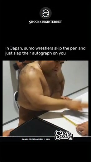 Shockkinverse | In Japan, sumo wrestlers don’t just sign autographs—they leave a whole handprint. This unique and centuries-old tradition, known as... | Instagram