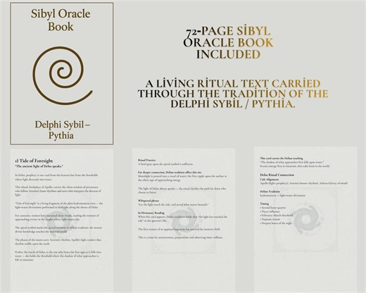 Sibyl Pythia Prophecy Book (ritual Edition) – Delphi Oracle - Etsy