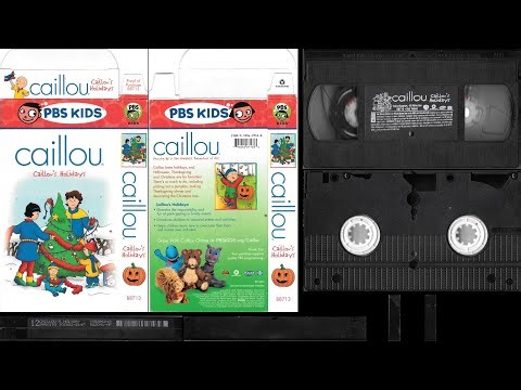Caillou - Caillou's Holidays (2002, VHS, USA) - Original Warner Home Video Print - (VHS Tape Rip)