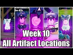 All Alien Artifact Locations - Fortnite Week 10 - Chapter 2 Season 7 Invasion