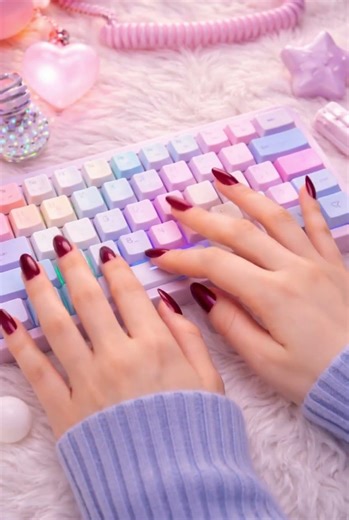 ASMR Cute Keyboard Typing ⌨️ #asmr #shorts #asmrshorts #typing