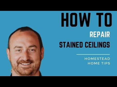 QUICK and EASY DIY way to remove ceiling stains in your home!