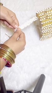 bag handle diy.how to make bag pearl handle. #art #diyaccessories #myhandmade #handdecoration