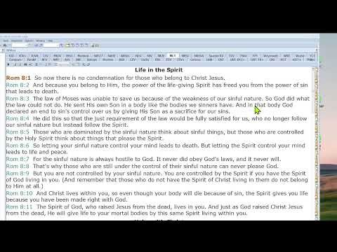 A BIBLE STUDY OF ROMANS 8