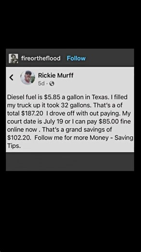 texas diesel hack saves big $102 | Subscribe for more #motivation 😊👍