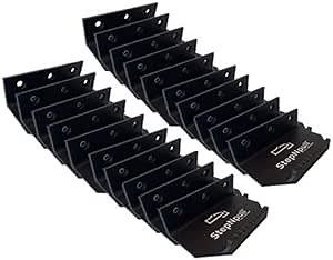 Hands Free Door Opener – 20pk No Touch Door Foot Pull & Commercial Touchless Door Opener Tools for Bathroom (Black - 20 Count)