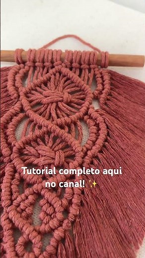 Folha em macramê, passo a passo completo!!✨ #macramebrasil #macrame #artesanato #folhamacrame