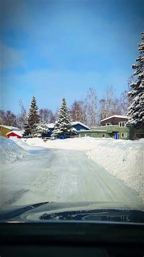 March in Alaska ❄️ #snow