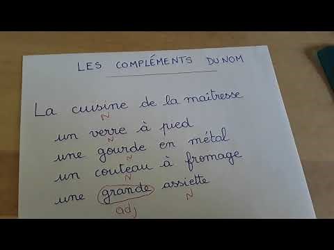 Les compléments du nom