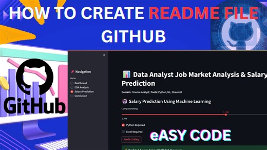 How to Create README File in GitHub for Machine Learning Project Step by Step Guide