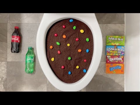 Coca Cola Mentos vs Fanta, Sprite, Pepsi, Pringles, Oreos, Coffee Experiment Will it Flush?
