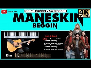 Måneskin - Beggin' ( Guitar Chord Playthrough )
