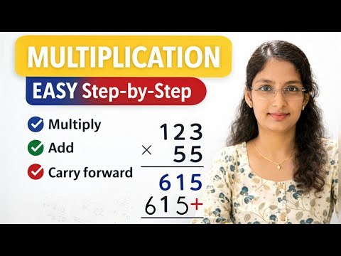 Multiplication for Beginners In Tamil | Easy Step-by-Step Method #multiplication