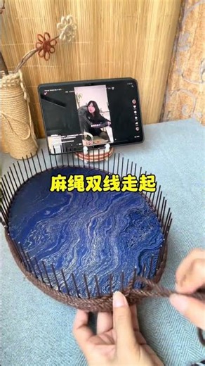 Stress-Free Craft: Handmade Hemp Rope Therapy Handmade Hand-woven