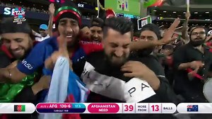 Rashid Khan is not giving up without a fight 💪 #AUSvAFG | #T20WorldCup | ICC - International Cricket Council