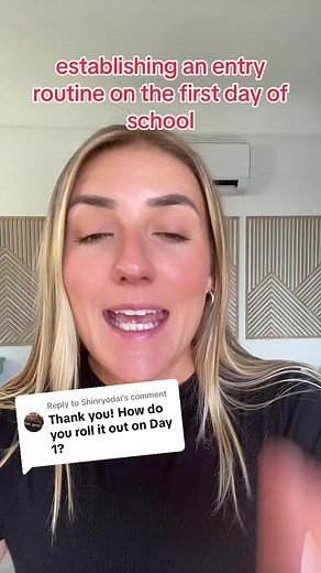 Replying to @Shinryodai Here’s how i approach our entry procedure on the first day of school! When setting any new expectation, be sure to check understanding and use reinforcing language! #backtoschool #classroommanagement