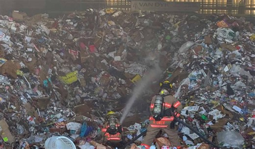 Fire reported at Roanoke recycling facility
