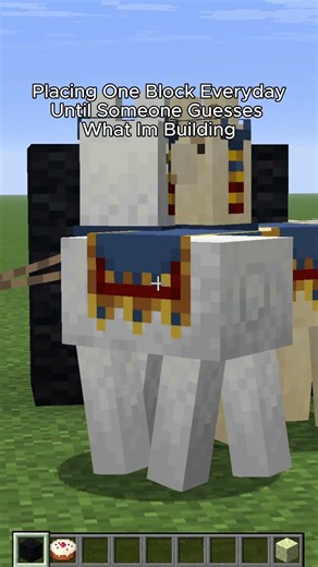 Placing One Block Everyday Until Someone Guesses What I'm Building #minecraft #shorts