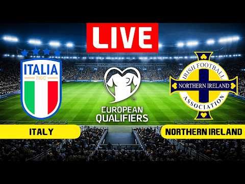 🔴 LIVE : Italy vs Northern Ireland - World Cup Qualification UEFA 2026 | PES
