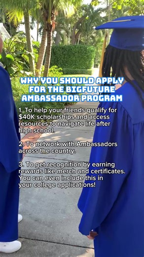 Raise your voice and make a difference on your campus as a #BigFuture Ambassador! 🗣 Empower peers to plan their future. 🎓 Apply by. Jan. 19! | BigFuture