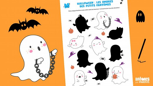 Halloween : le jeu d’ombres des mignons petits fantômes